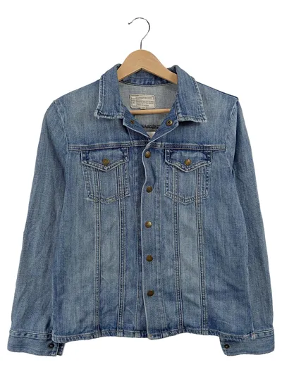 Current, Elliott Damen Jeansjacke Blau Gr. 38 M Casual Baumwolle