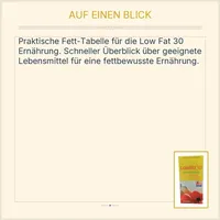 Low Fat 30 Die Fett-Tabelle Gabi Schierz Ratgeber Gesundheit Ernährung Abnehmen 2