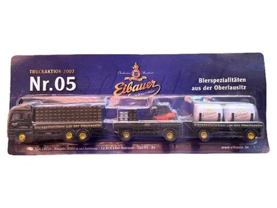 Eibauer Modell LKW MAN TGA 18530 Bierspezialitäten Nr. 05 Schwarz