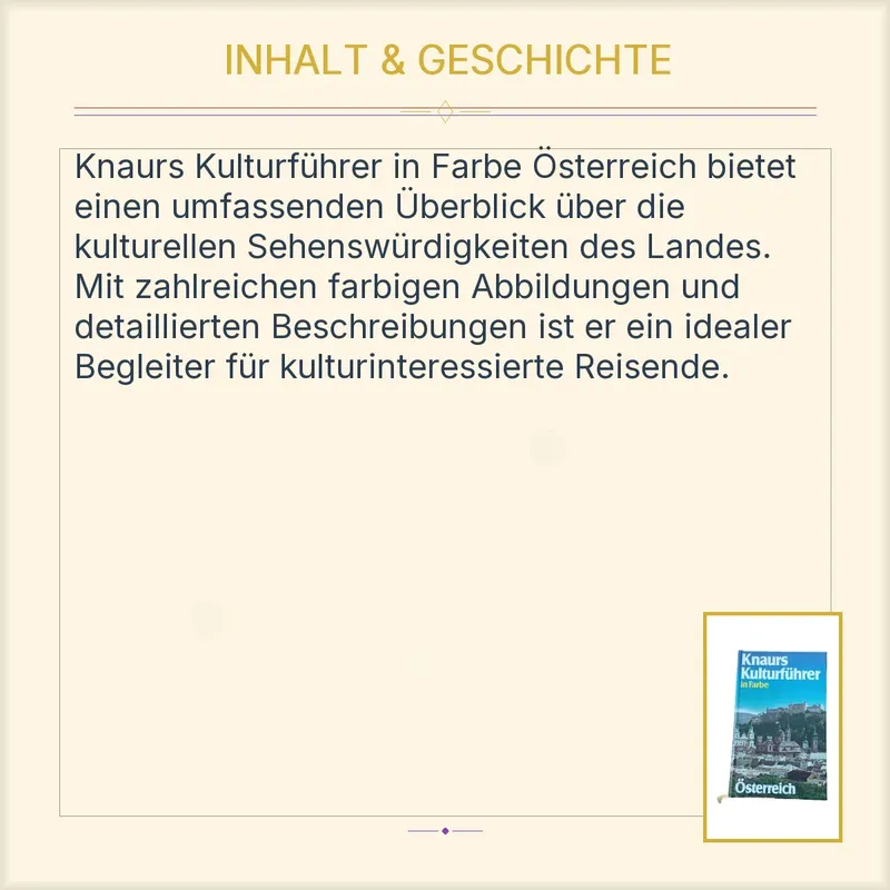 Knaurs Kulturführer in Farbe Österreich Reiseführer Droemer Knaur 4