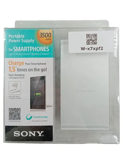 Sony CP-F1LSA Portable Power Supply Powerbank 3500 mAh Silber für Smartphones