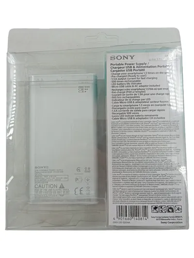 Sony CP-F1LSA Portable Power Supply Powerbank 3500 mAh Silber für Smartphones