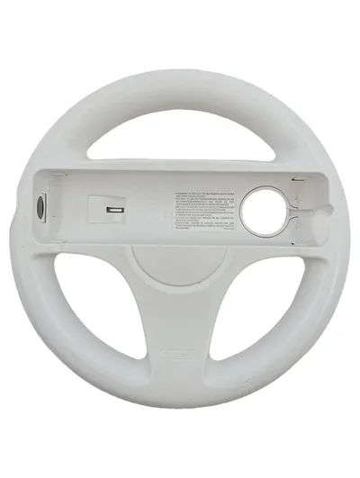 Nintendo Wii Wheel Gaming Lenkrad Weiß RVL-024 Controller Zubehör