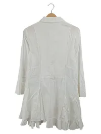 Elisa Cavaletti Damen Bluse Weiß Gr. 38 Rüschen Zierknöpfe Romantisch 2