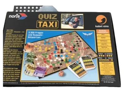 Noris Quiz Taxi Brettspiel 3300 Fragen TV Quiz Familienspiel Wissensspiel