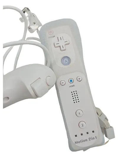 Nintendo Wii Remote Motion 2in1 Controller + Nunchuk Weiß