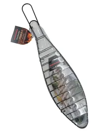 EUROHOME Fischbräter Grillguthalter Fischgriller 40x9cm Antihaftbeschichtung 1