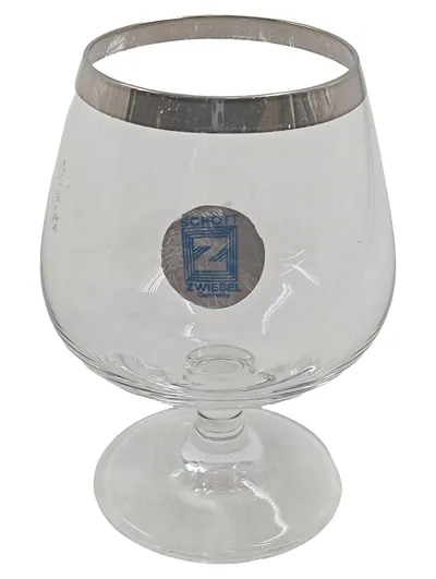 SCHOTT ZWIESEL Cognacglas mit Platinrand 300ml Schwenker Glas Transparent