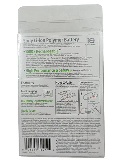 Sony CP-V3(V) Powerbank Portable Charger 2800mAh Pink