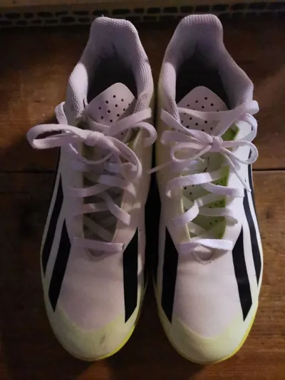 Adidas X Crazyfast Hallenschuhe Fußballschuhe Herren Gr. 40 Weiß Neongelb