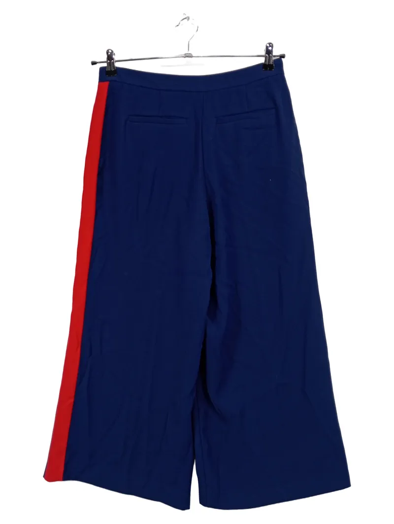 Michael Kors Stoffhose Blau Rot Streifen Culotte Hose Gr. 36 4
