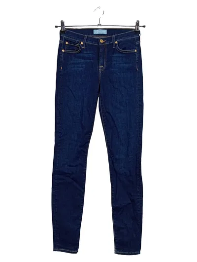 7 For All Mankind Damen Jeans Skinny Fit b(air) Blau Gr. 38 W29