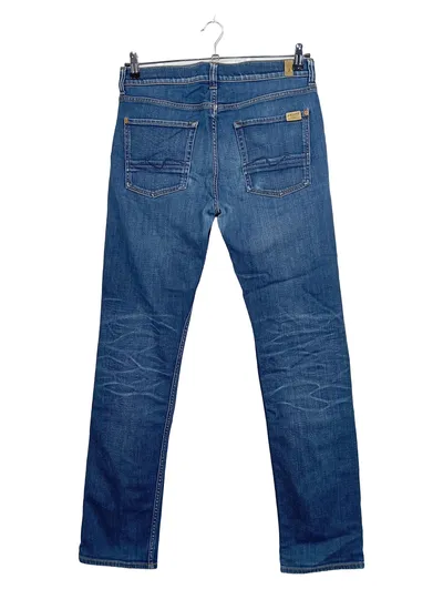 7 For All Mankind Slimmy Herren Jeans Slim Fit Blau Gr. 32 W32 L32