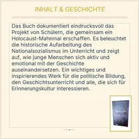 Das Büro-Projekt Peter W. Schroeder Schüler schaffen ein Holocaust-Mahnmal Buch 3