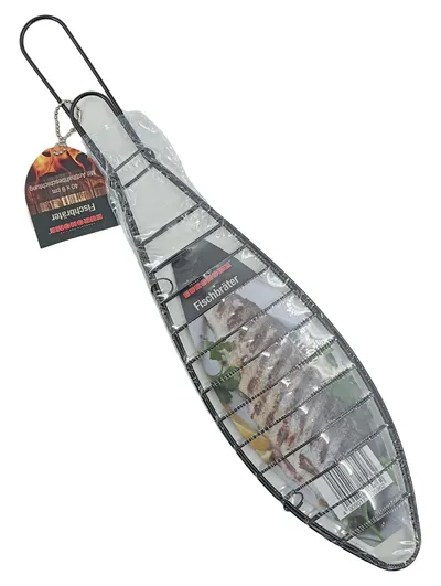 EUROHOME Fischbräter Grillguthalter Fischhalter 40x9cm Antihaftbeschichtung