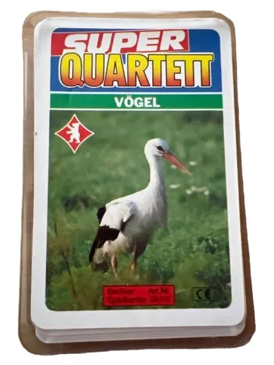Super Quartett Vögel Berliner Spielkarten Kartenspiel Natur Tiere