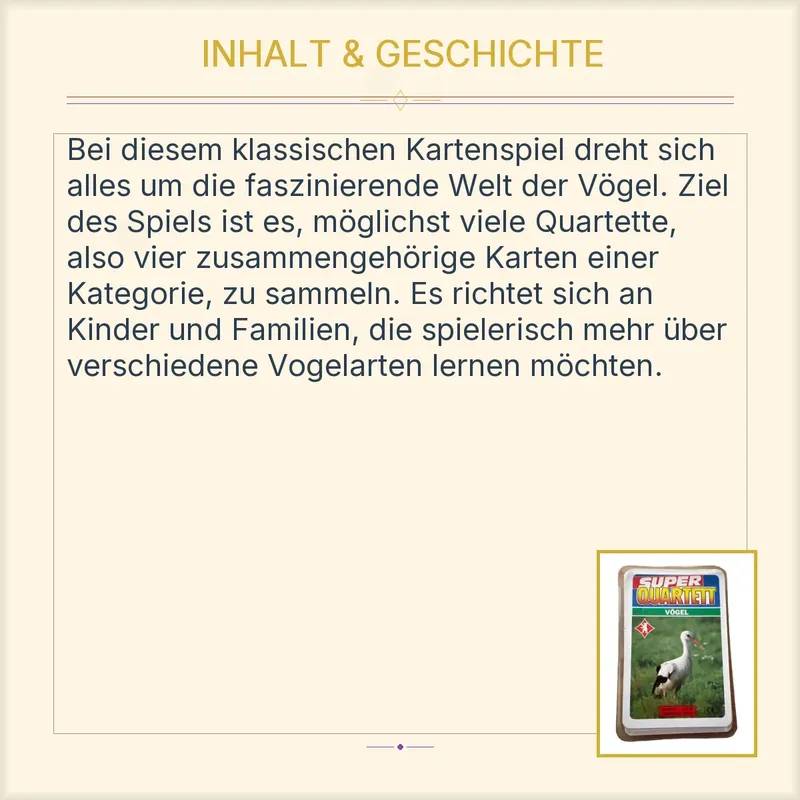 Super Quartett Vögel Berliner Spielkarten Kartenspiel Natur Tiere 3