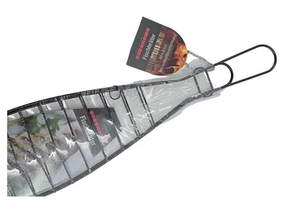 EUROHOME Fischbräter Grillguthalter Fischgriller 40x9cm Antihaft Schwarz