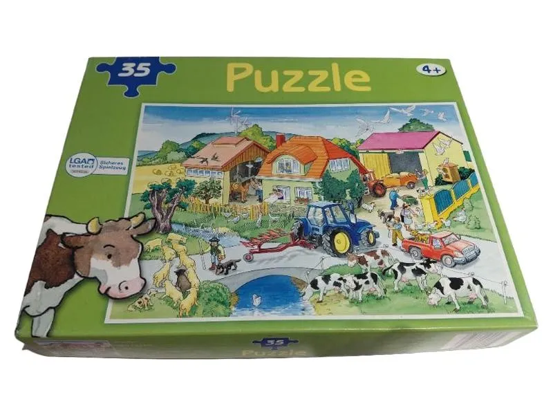 Bauernhof Puzzle 35 Teile Kinderpuzzle ab 4 Jahren Tiere Traktor 1