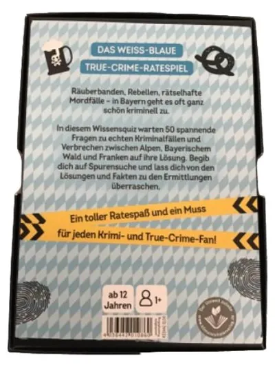 GROH Crime Quiz Weiss-Blaue Mords-Geschichten & Verbrechen True-Crime-Ratespiel
