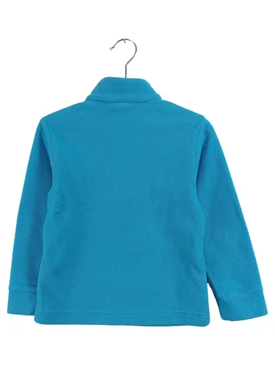 Odlo Kinder Fleecepullover Midlayer Blau Gr. 104 Langarm Sport