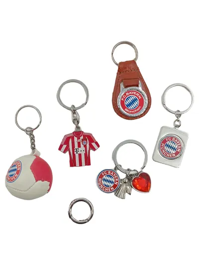 FC Bayern München Schlüsselanhänger Set Mehrfarbig Sportlich