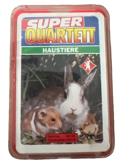 Berliner Spielkarten Super Quartett Haustiere Kartenspiel Tiere