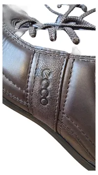 ECCO Schnürschuhe Damen Leder Braun Gr. 37 Casual 3