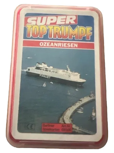 Super Top Trumpf Ozeanriesen Berliner Spielkarten Quartett Kartenspiel Schiffe