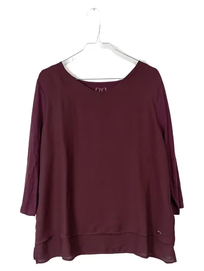 Betty Barclay Pullover Damen 3/4 Arm Lila Gr. 42 XL Elegant Viskose