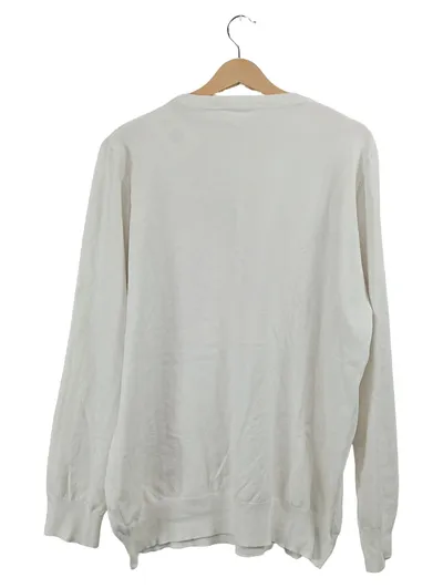 CASHTOUCH Herren Pullover Rundhals Weiß Gr. 54 XXL Basic