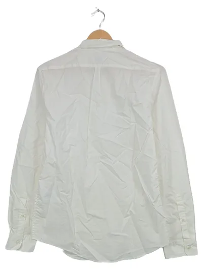 Closed Hemdbluse Damen Weiß Gr. 36 S Langarm Button-Down Baumwolle
