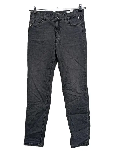 Marc Cain Damen Jeans Regular Fit Hose Grau Gr. 38 W29 Casual