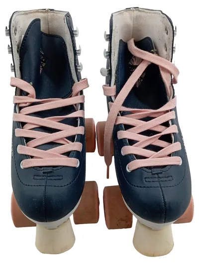 Oxelo Retro Rollschuhe Damen Blau Rosa Gr. 36