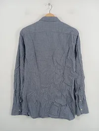 Caliban Freizeithemd Herren Gr. 52 XL Blau Kariert Langarm Hemd Casual 3