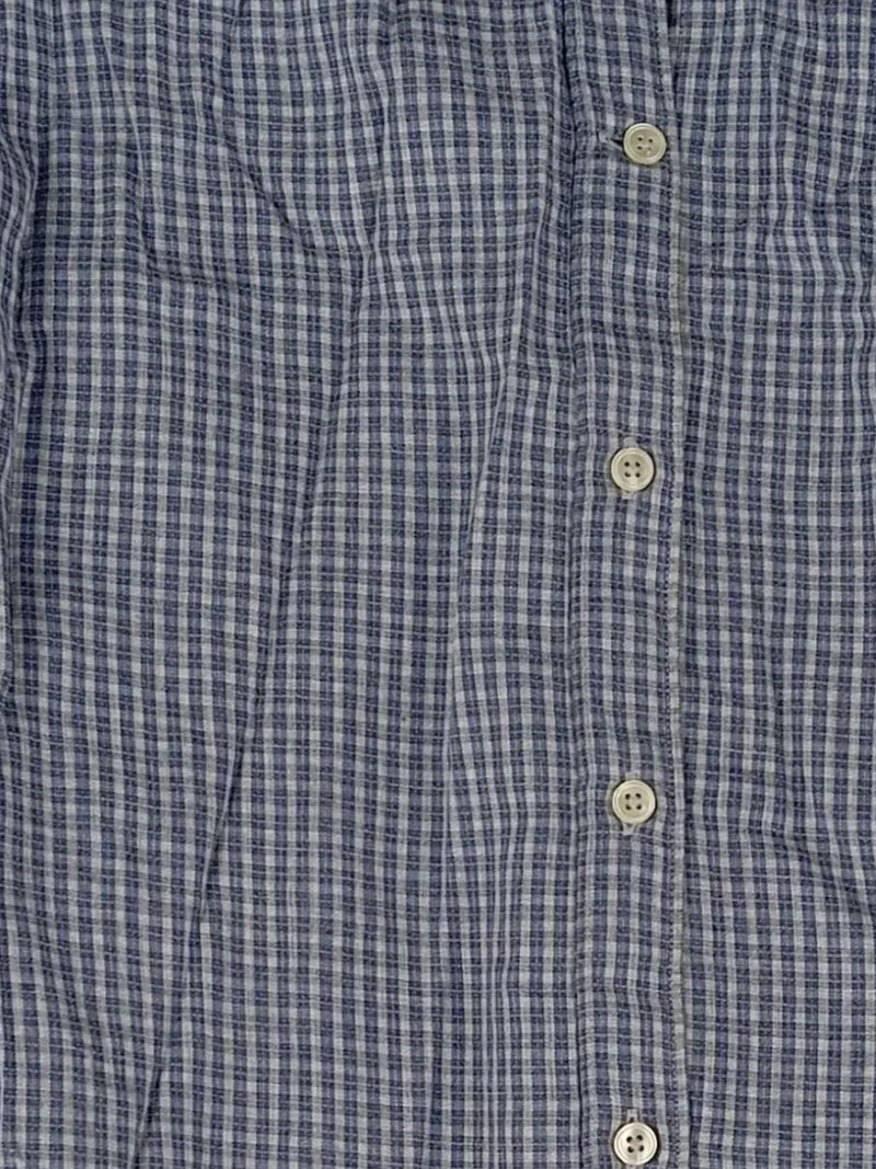 Caliban Freizeithemd Herren Gr. 52 XL Blau Kariert Langarm Hemd Casual 4