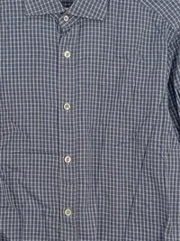 Caliban Freizeithemd Herren Gr. 52 XL Blau Kariert Langarm Hemd Casual 5
