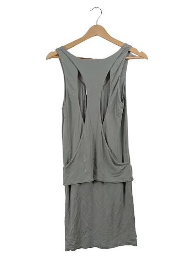 Gucci Damen Etuikleid Grau Gr. 36 S Cut-Out Applikationen Casual
