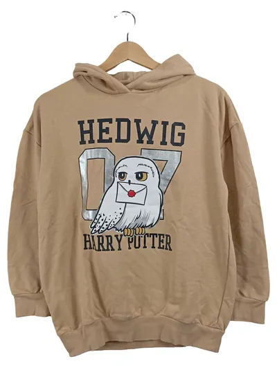 Harry Potter Kinder Kapuzenpullover Hoodie Hedwig Beige Gr. 152