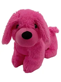 Flo's Toys Kuscheltier Hund Pink 25x20 cm Plüschtier Stofftier 1