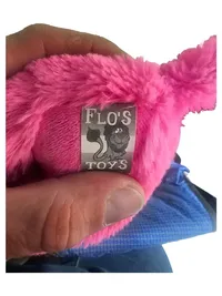 Flo's Toys Kuscheltier Hund Pink 25x20 cm Plüschtier Stofftier 4