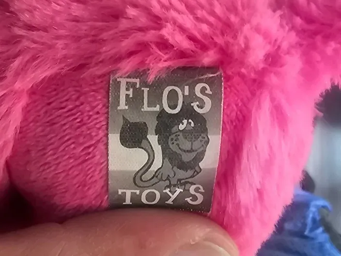 Flo's Toys Kuscheltier Hund Pink 25x20 cm Plüschtier Stofftier 5