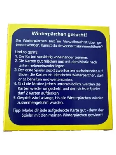 nimm2 Storck Gedächtnisspiel Winterpärchen 22 Karten-Paare Memo Spiel