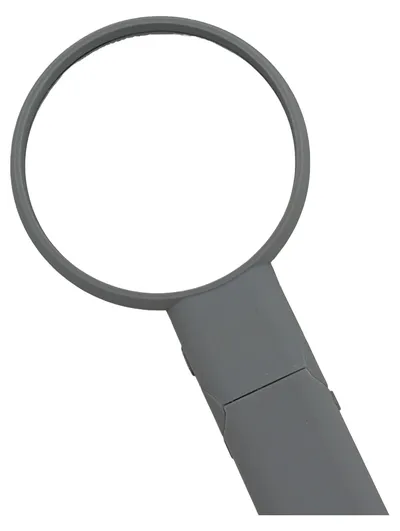 Tchibo Lupe mit LED-Beleuchtung 334027 Leselupe Vergrößerungsglas Grau
