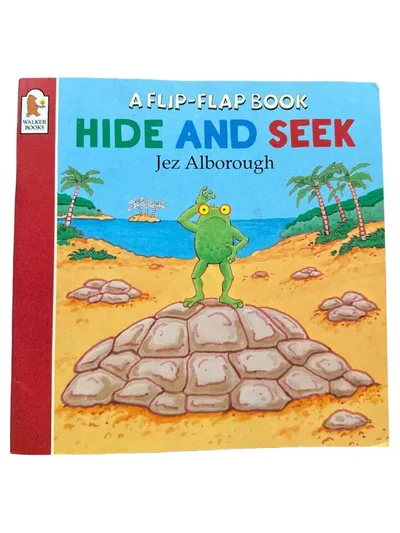 Walker Books Hide and Seek Activity Buch Jez Alborough Flip-Flap Kinderbuch