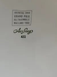 Arzberg 2050 Grand Prix Essteller Porzellan Weiß Grau 20 cm Triennale 3