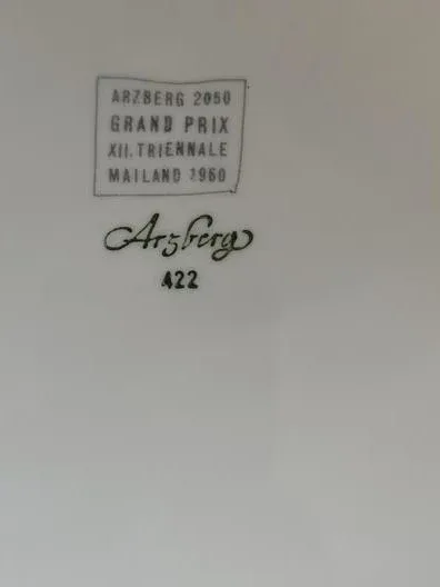 Arzberg 2050 Grand Prix Essteller Porzellan Weiß Grau 20 cm Triennale 3