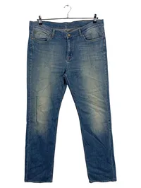 7 For All Mankind Slimmy Herren Jeans Slim Fit Blau Used Look Gr. W40 1