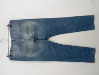 7 For All Mankind Slimmy Herren Jeans Slim Fit Blau Used Look Gr. W40 2