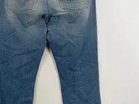 7 For All Mankind Slimmy Herren Jeans Slim Fit Blau Used Look Gr. W40 5